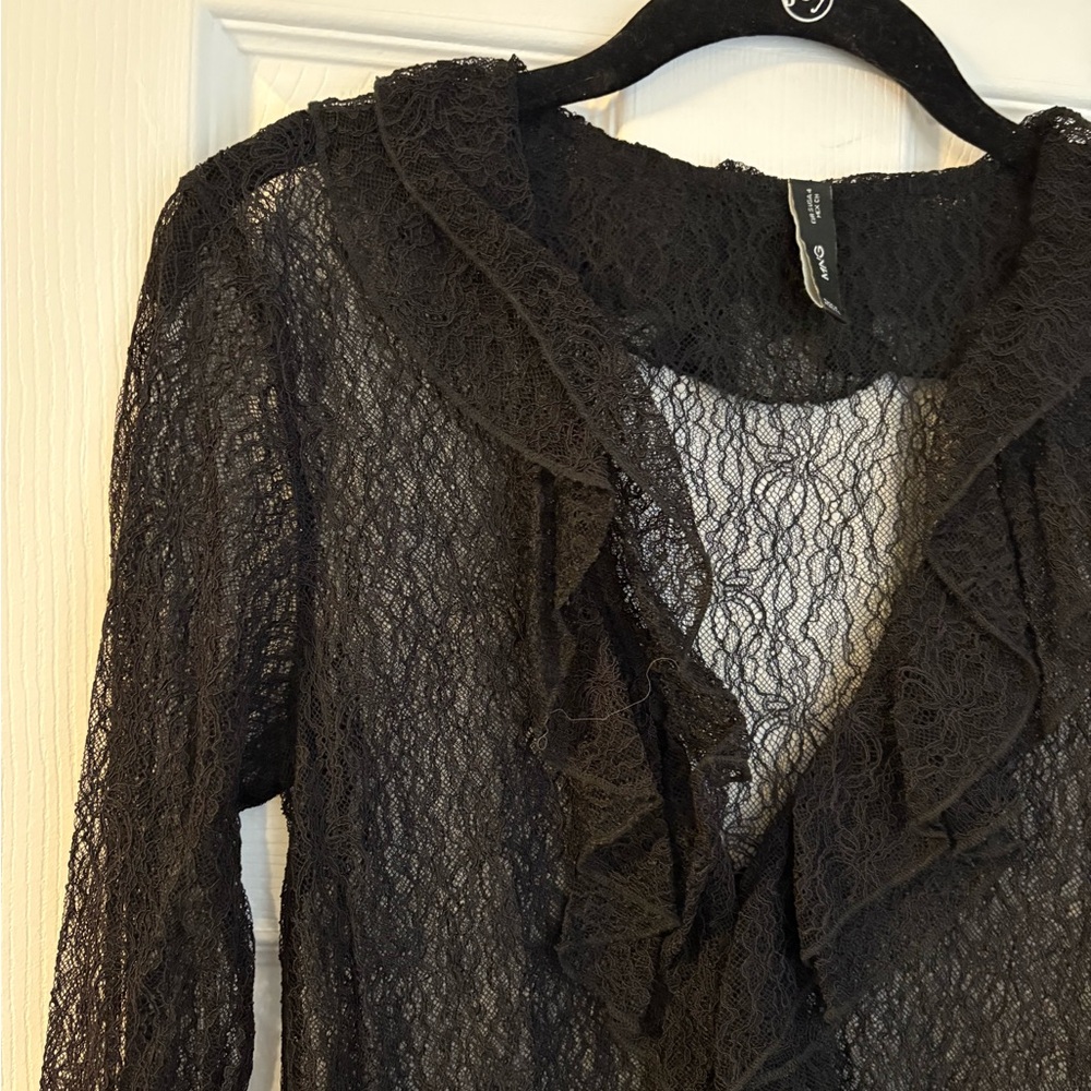 Mango Lace Ruffle Top - Picture 3 of 5